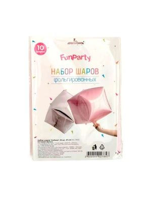 Набор шаров "Кубики", 10 шт, 21 см (ML-1905)