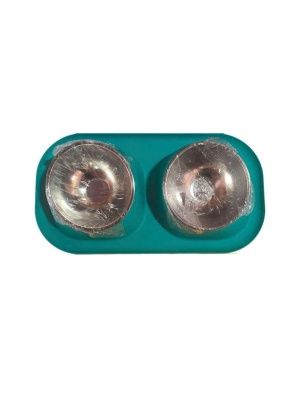 Миска для животных двойная с бортиками, 40,5*21,5*8 см (ML-2090)