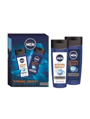 Косметический набор муж.  STRONG ENERGY (гель для душа 250 мл + шампунь 250 мл)