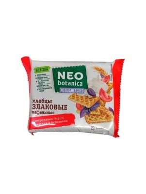 Вафельные хлебцы Neo botanica злак. с твор. сыром, томат. и базил. 75 гр