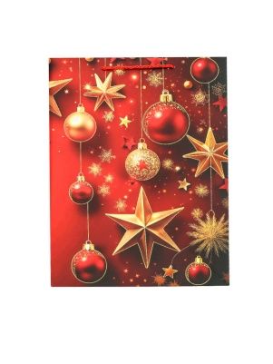 Пакет подарочный  "Red shade", 18*23*10 см (XMASGB30)