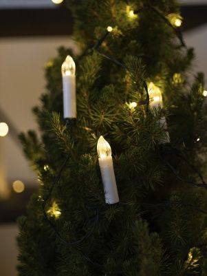 Гирлянда декоративная LED на клипсах "Свечи", 6 лампочек, 1,5 м, теплый свет