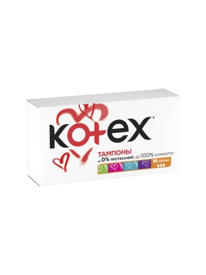 Тампоны женские гигиенические Kotex Normal *16шт