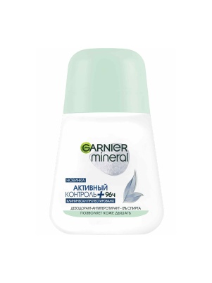 Дезодорант-антиперспирант роликовый для тела 50мл Garnier Mineral Активный Контроль +