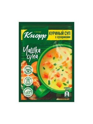 "КНОРР ЧАШКА СУПА." КУРИНЫЙ СУП С СУХАРИКАМИ. Сух. смесь 16Г