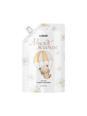 Мыло жидкое детское LOLIDOM "с маслом ромашки" 1000 мл.