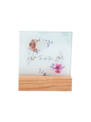 Подставка декоративная с поздравлением, 10*10 см (PX0568)