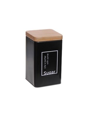 Банка для сыпучих, квадратная, "Tea& Coffee& Sugar", 9*6*16 см (ML-1233)