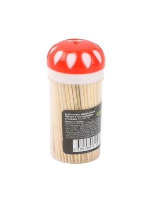 Зубочистки бамбуковые 200 шт в пластиковой упаковке 