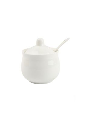 Сахарница керамическая с ложкой "Sugar", 200 мл (PK959)