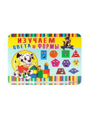 Настольное покрытие для лепки А4+,  ЦВЕТА И ФОРМЫ (НПД-6895) пластик ПХ