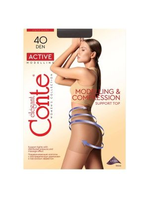Колготки женские CONTE ELEGANT ACTIVE 40, р.5, nero