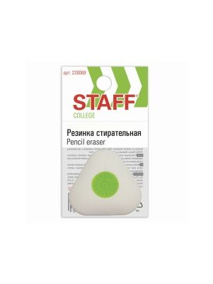 Ластик "STAFF" College, 35х35х10мм, треугольный, пласт.держатель