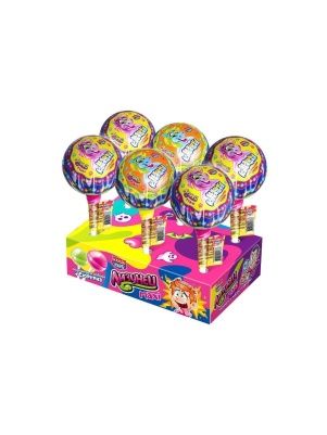 Карамель на палочке в наборе с подарком "Лизунец MAXI Няшка Коняшка" 112г