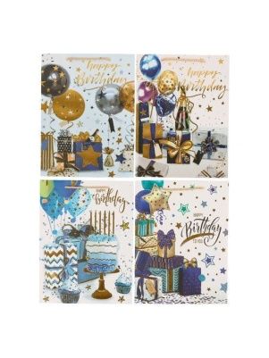 Пакет подарочный "Birthday party", 26*32*10 см (GB768)