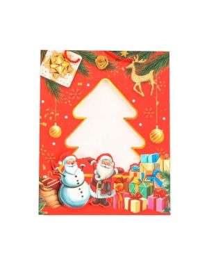 Пакет подарочный с окошком "Для тебя", 32*26*10 см (XMASGB230)