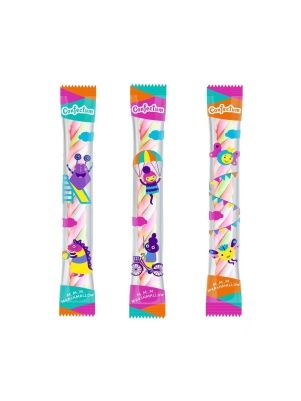 Маршмеллоу  в форме косички со вкусом клубники 12г