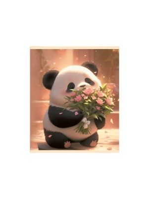 Тетрадь общая (скоба), ф.170х205мм, клетка, 48л., 4+0,  конгревное тиснение, серия Милые животные