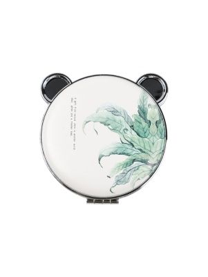 Зеркало карманное, двустороннее "Green vibes",  8*7,5*2 см (PD0846)