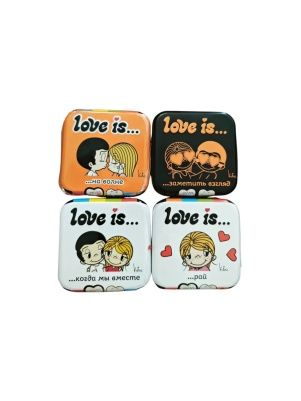 Освежающие конфеты "Love is...." в форме сердца со вкусом морской соли и маракуйи 20г