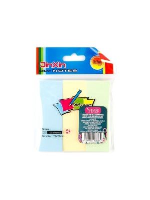 Стикер для заметок с клейким краем, 3 шт, 7,5*2,5 см, микс цвета