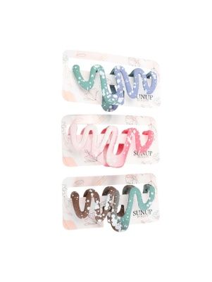 Заколка-краб для волос "Paints", микс цветов (KRE24102352)