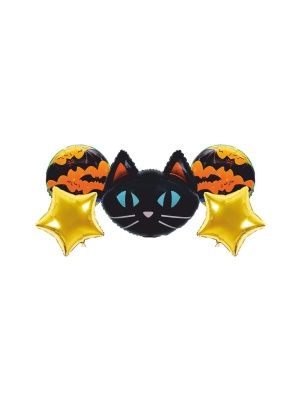 Набор шаров воздушных "Черный кот", 5 шт
