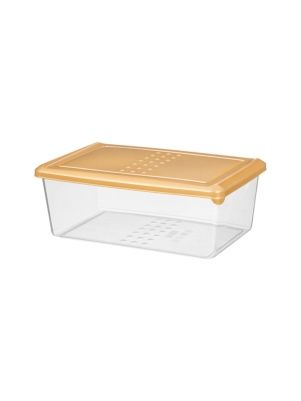 Контейнер для продуктов прямоугольный 1,05л (золотой)