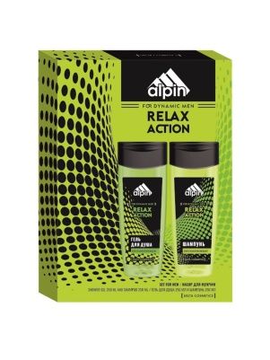 Косметический набор муж.  RELAX ACTION (гель для душа 250 мл + шампунь 250 мл)
