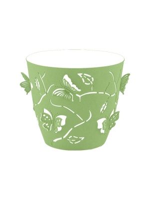 Горшок для цветов Plast Team Butterflies 0,7 л D115 мм круглый 115х115х105 мм