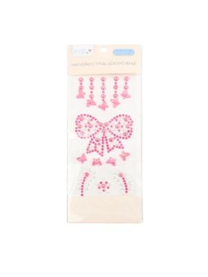 Наклейки-стразы декоративные 8,5*22,5 см (PK1345)