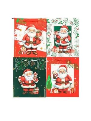 Пакет подарочный "Дед Мороз", 32*26*10 см (XMASGB275)