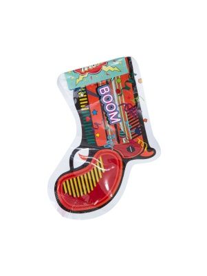 Праздничная хлопушка, надувная, с наполнителем 22х14см, арт.90590