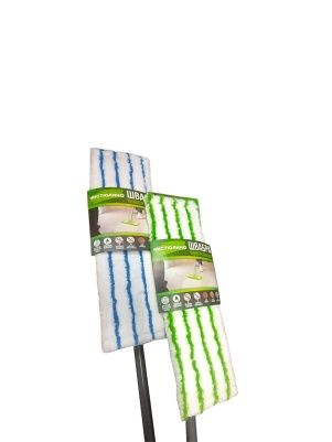 Швабра универсальная "Чистюлино"  с телескопической рукояткой 120 см, насадка сменная из микрофибры.