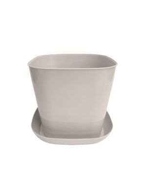 Кашпо квадратное 1,3л. с поддоном (микс)