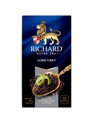 Чай Richard черный Lord Grey бергамот 25п
