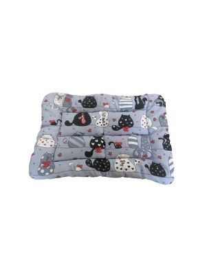 Матрас д/животных "Happy Friends" 40*50см Коты серые