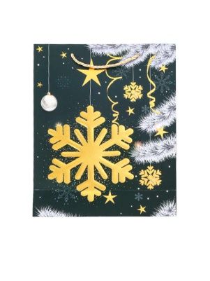 Пакет подарочный "Украшения на ёлке", 32*26*10 см (XMASGB323)