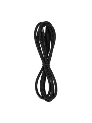 Кабель для зарядки в тканевой оплетке, micro-USB, 2,4 А, 3,5*(900-1000) мм (D60V-black)