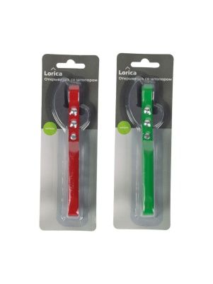 Открывалка со штопором, с пластиковой ручкой, 13 см