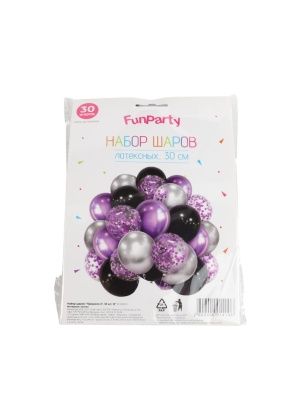 Набор шаров "Праздник-3", 30 шт, 12"