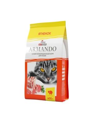 Корм сухой для кошек "ARMANDO" со вкусом ягненка, 400 г