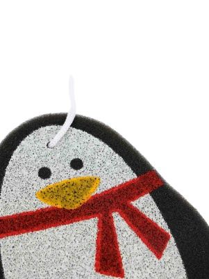 Мочалка (губка) банная "Пингвин", 13*11,2*3 cм