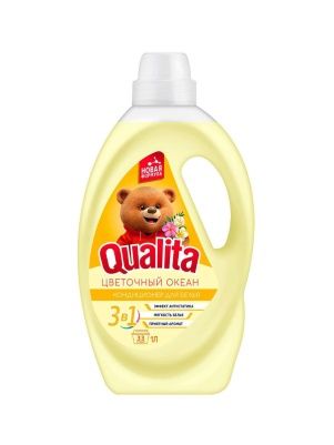 QUALITA Кондиционер для белья ЦВЕТОЧНЫЙ ОКЕАН,  1000мл