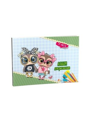 Альбом для рисования 24л. на скобе