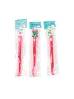 Ручка шариковая светящаяся "Новогодняя", 17 см (PI0419)