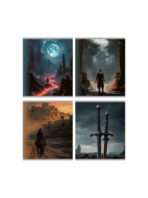 Тетрадь общая (скоба), ф.170х205мм, клетка, 48л., 4+0, СЛ, з.№588-25, серия World of games