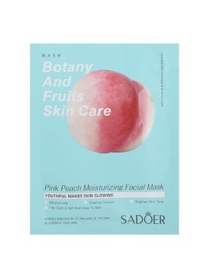 SADOER Маска тканевая для лица, 25 мл (розовый персик) арт. KRE0312010-7