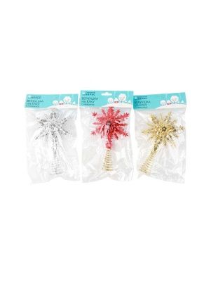 Верхушка на ёлку "Снежинка", 19*12 см (PI0179)