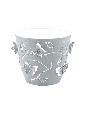 Горшок для цветов Plast Team Butterflies 0,7 л D115 мм круглый 115х115х105 мм